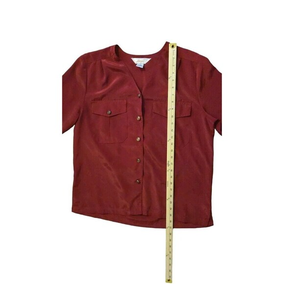 Vintage‎ 80's Fashion Attitudes Size 12 Holiday Christmas Shiny Front Pockets - Picture 4 of 5